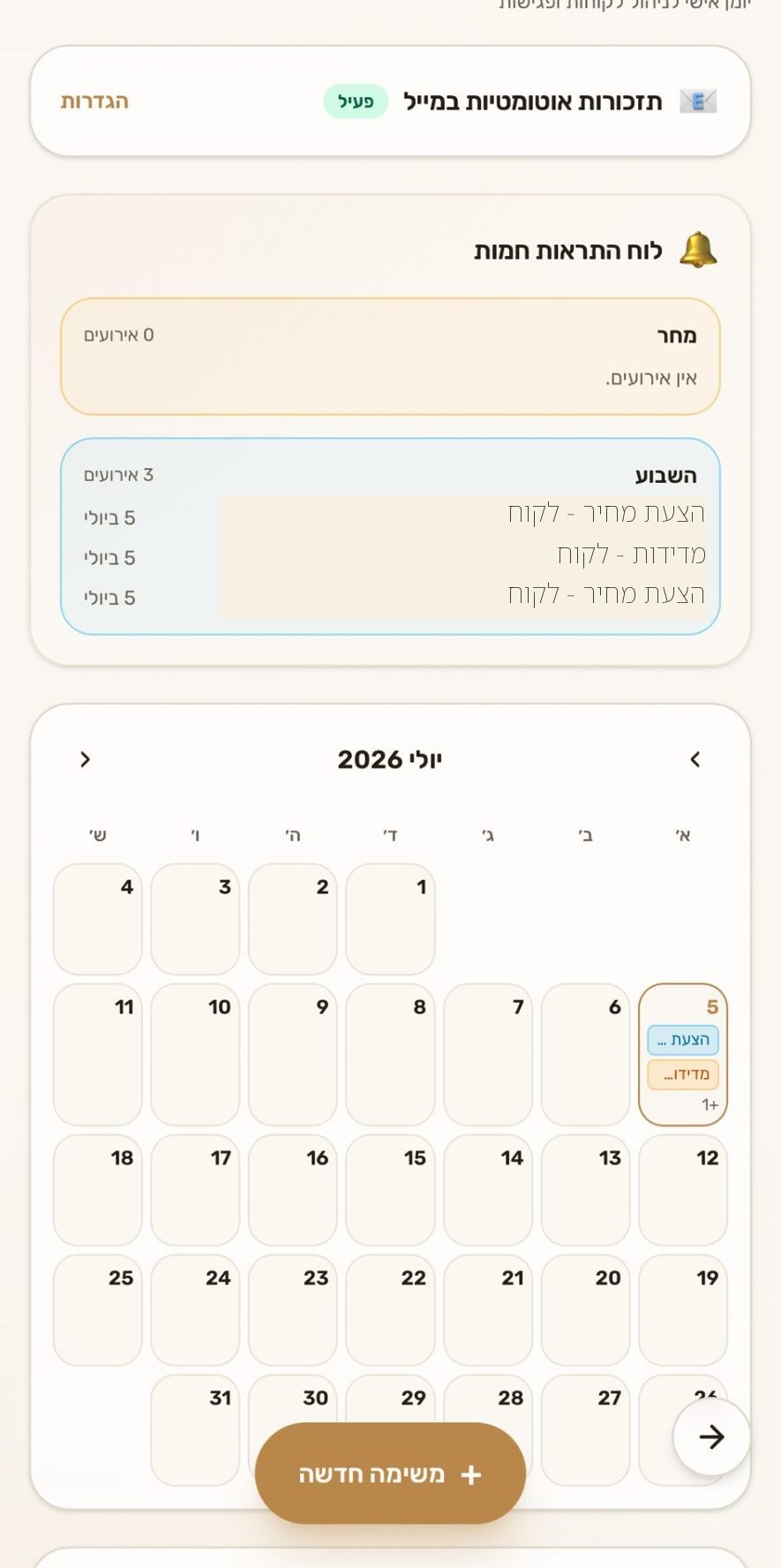 לא נופל לך יותר לקוח בין הכיסאות